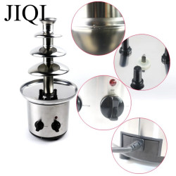 Fuente de chocolate eléctrica de 4 niveles JIQI: diversión para fiestas y flujo automático